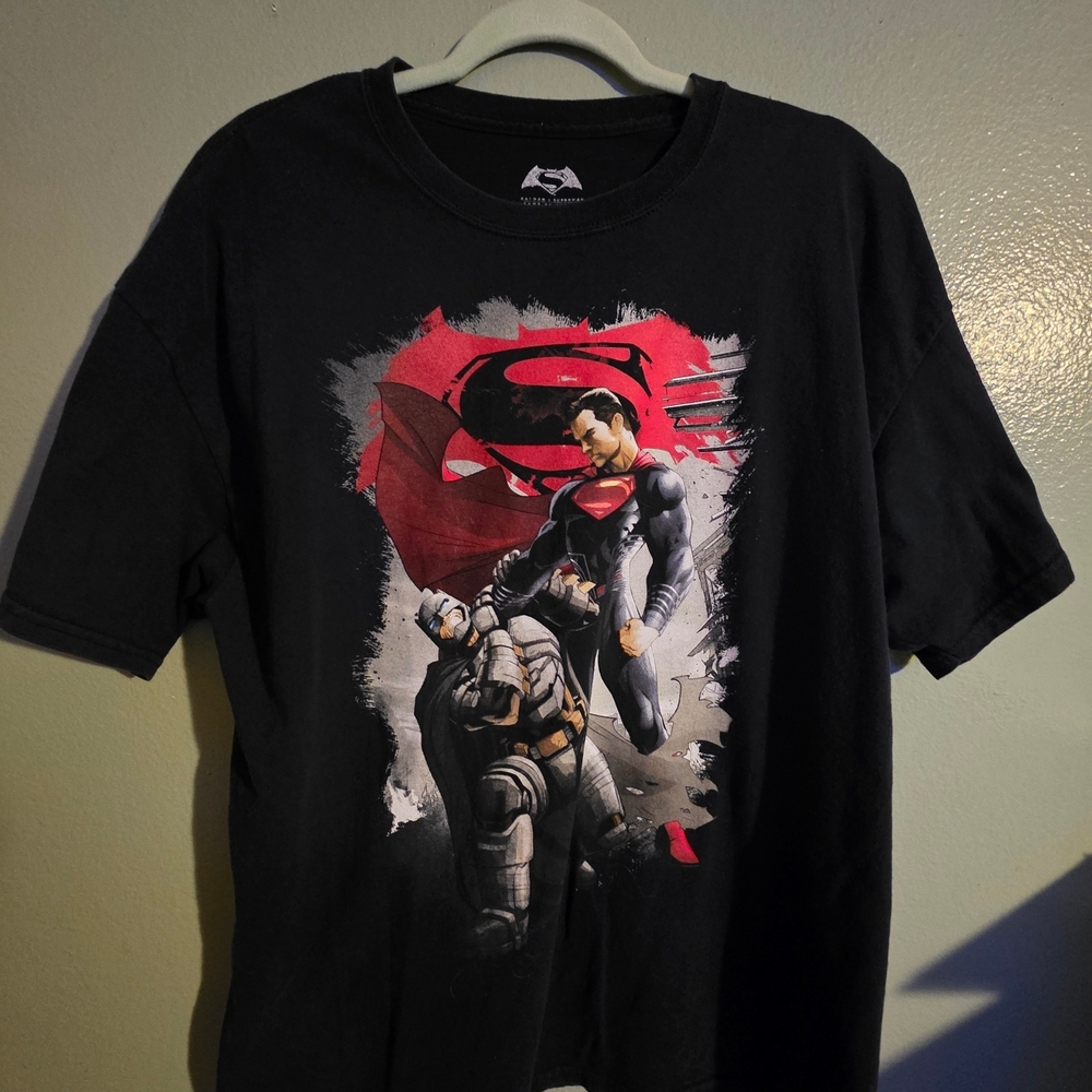 Black Superhero Graphic T-Shirt